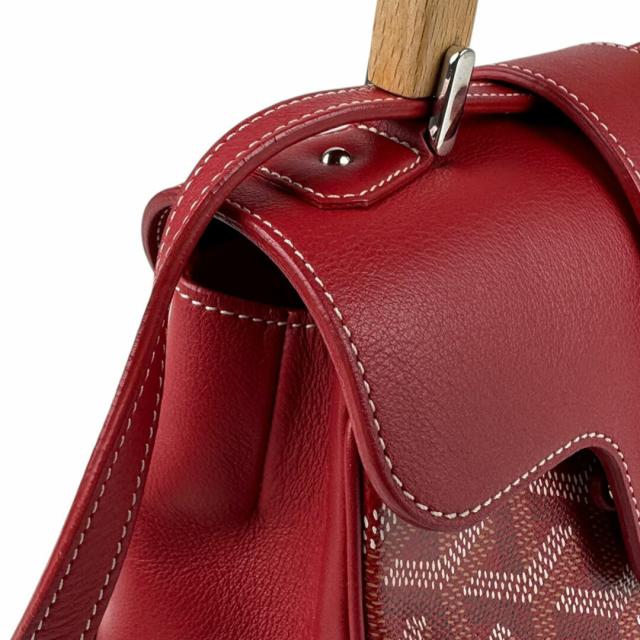 ゴヤール GOYARD ハンドバッグ ショルダーバッグ サイゴン ミニ PVCコーティングキャンバス レッド レディース 送料無料 ゴヤール GOYARD ハンドバッグ ショルダーバッグ サイゴン ミニ PVC